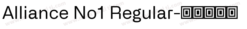 Alliance No1 Regular字体转换